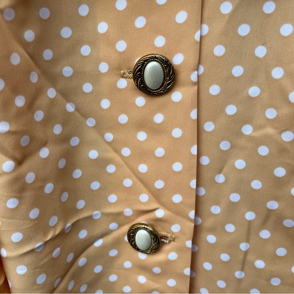 Vintage yellow polkadot dress. - Picture 5 of 6